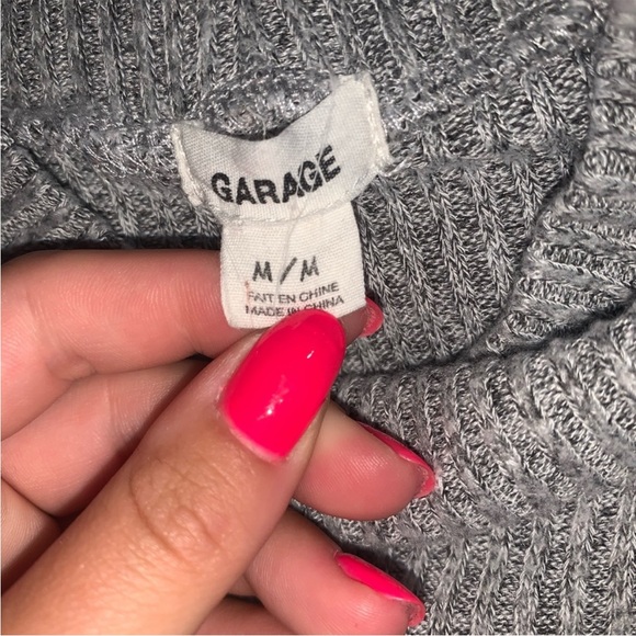 (3 for $24❣️) Grey Ribbed Long Sleeve Top - Picture 3 of 4